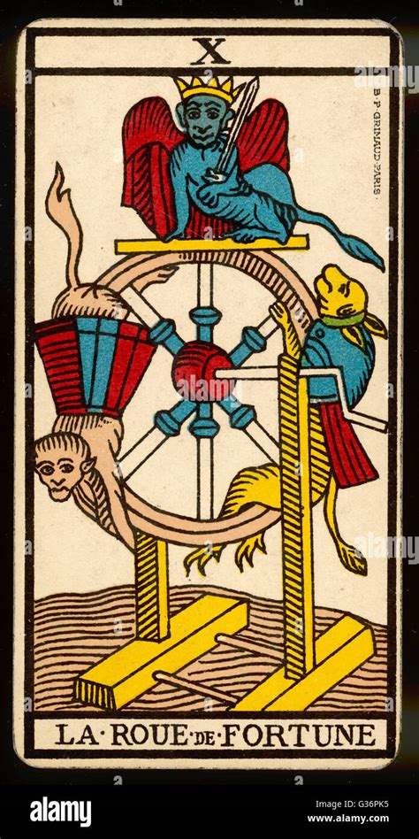 La Rueda de la Fortuna en el Tarot de Marsella